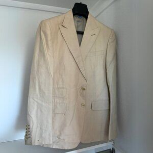 Gucci Men's Beige Blazer - Size 50R
